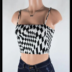 Fun cropped tank top